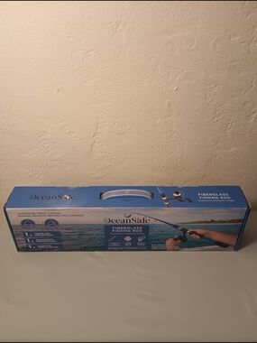OceanSide Fiberglass Fishing Rod Telescopic Spinning Combo